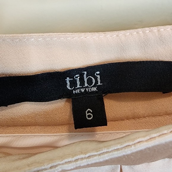 TIBI striped organza midi skirt, shell color, size 6, like new! - Picture 4 of 7